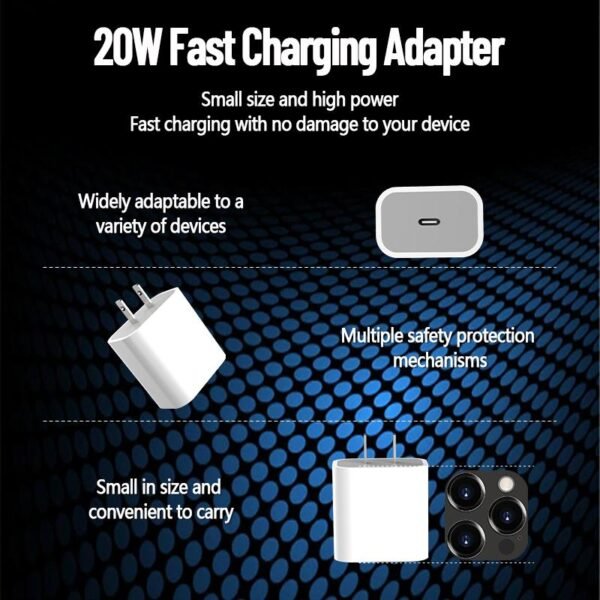 6-in-1 Charging Kit: Fast Charge, Magnetic Power Bank, Wireless Charger, Type-C to Lightning Cable, Adapter & Audio Support, Compact & Portable. - Image 7