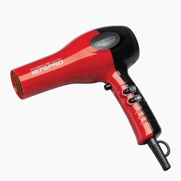 KISS 1875 Watt Pro Tourmaline Ceramic Hair Dryer, 3 Heat Settings, 2 Speed Slide Switch, Cool Shot Button, 2 Detangler Combs, 1 Concentrator, 1 Diffuser, Removable Filter Cap & 4 Sectioning Clips - Image 4