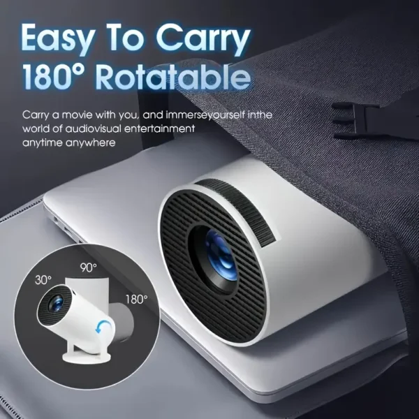 Mini tragbarer 1080P Smart-Projektor – 4K-Decodierung, WiFi6 & Bluetooth 5.0, 180° drehbar, Android 11.0 System – Perfekt als Valentinstagsgeschenk für Zuhause - Image 5