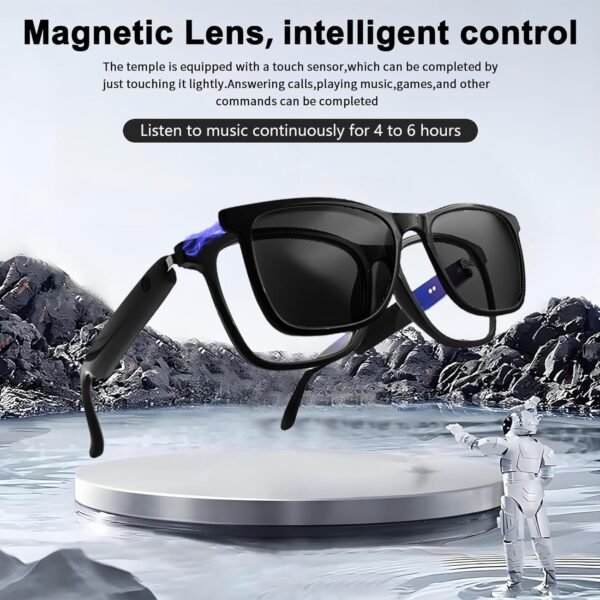 Smart Glasses for Women Bluetooth Glasses with Speaker Anti-Blue Light Clear Call Open Ear Audio Driving, Web conferencing, podcasting, Listening to Music - Image 3