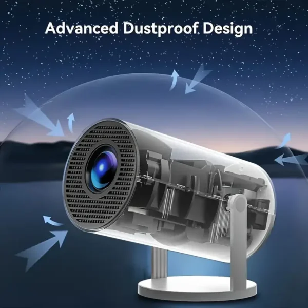 Mini tragbarer 1080P Smart-Projektor – 4K-Decodierung, WiFi6 & Bluetooth 5.0, 180° drehbar, Android 11.0 System – Perfekt als Valentinstagsgeschenk für Zuhause - Image 3